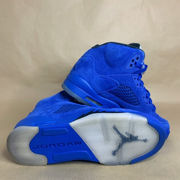 Jordan 5 Blue Suede - Picture 2 of 4